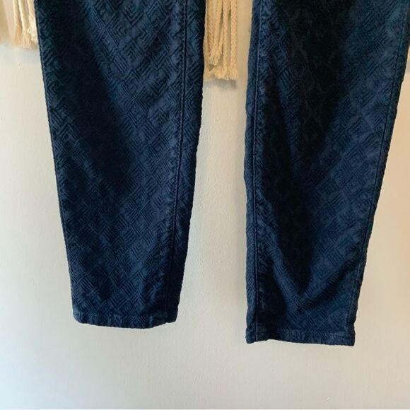 ANTHROPOLOGIE Pilcro & The Letterpress Navy Script High Rise Skinny Pants 28 - Picture 8 of 16